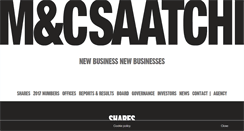Desktop Screenshot of mcsaatchiplc.com